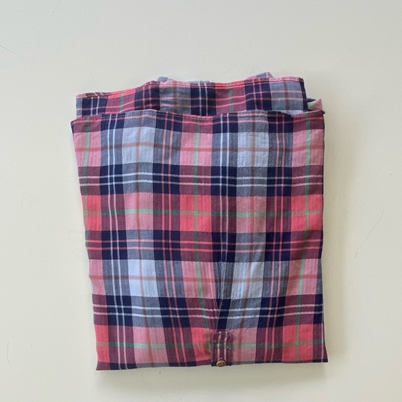 J. Crew Cotton Blend Long Sleeve Quarter-Button-Down Plaid Shirt, Size: M - Picture 7 of 8